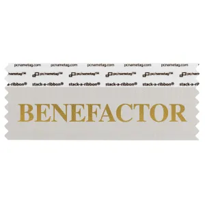 SBENESIGO_01 silver benefactor badge ribbon