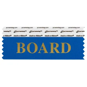 SBOARBLGO_01 Blue Board titled badge ribbon