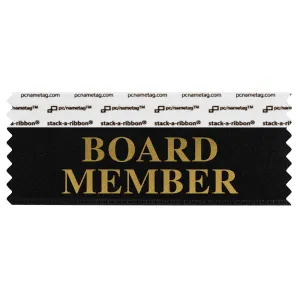 4" x 1-5/8" BOARD MEMBER Badge Ribbon