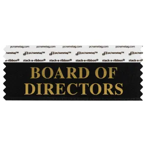 4" x 1-5/8" BOARD OF DIRECTORS Badge Ribbon