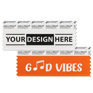 4 x 1-5/8 Custom Badge Ribbon