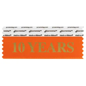 STEYEORGO_01 orange 10 years badge ribbon