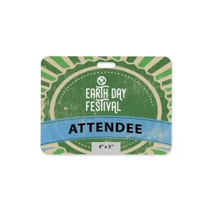4"x 3" Standard Eco Event Badge