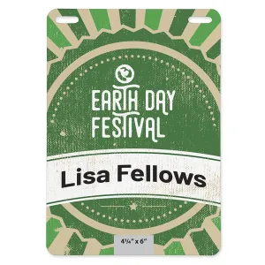 4 1/4"x 6" Standard Eco Event Badge
