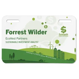 3x2 biodegradable event badge