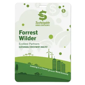 4x6 eco-friendly event badge