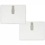 4" x 3" Preferred Vinyl Name Tag Holder, Clip