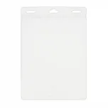 4-1/4" x 6" Vertical EZ Stuff® Vinyl Name Tag Holder, Double Slotted