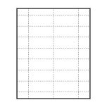 Large Polar™ Badge Paper Name Tag Insert, Blank, Pack of 140 Inserts 2-15/16" x 1-5/16"
