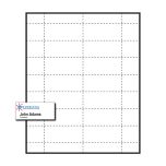 Large Polar™ Badge Paper Name Tag Insert, Imprinted, Pack of 50 Inserts 
2-15/16" x 1-5/16"
