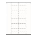 2-1/2" x 7/8" Small Polar™ Badge Paper Name Tag Insert, Blank, Pack of 200 Inserts