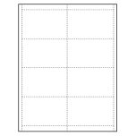 4" x 2-1/2" Classic Paper Name Tag Insert, Blank, Pack of 500 Inserts