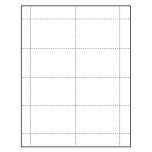 3-1/2" x 2-1/4" Classic Paper Name Tag Insert, Blank, Pack of 500 Inserts