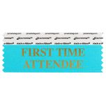 4" x 1-5/8" FIRST TIME ATTENDEE stack-a-ribbon ®, Jewel Blue