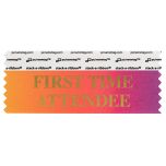 4" x 1-5/8" FIRST TIME ATTENDEE stack-a-ribbon ®, Rainbow