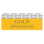 4" x 1-5/8" GOLD SPONSOR stack-a-ribbon ®, Gold

