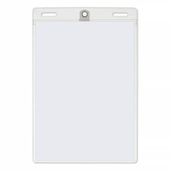 Vertical Badge Holder Clip | 3.5x5.5 | pc/nametag