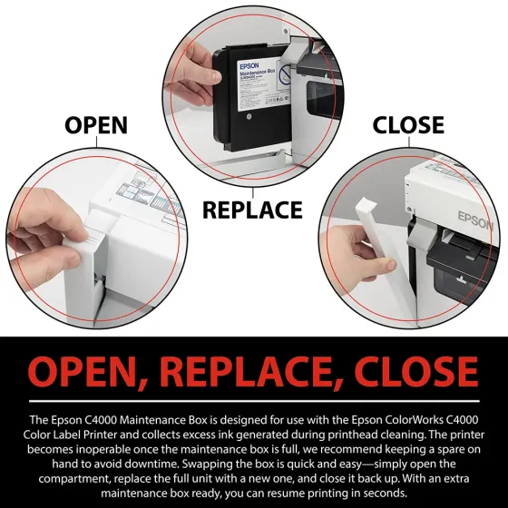 Epson CW-C4000 Maintenance Box | Badge Printers | pcnametag