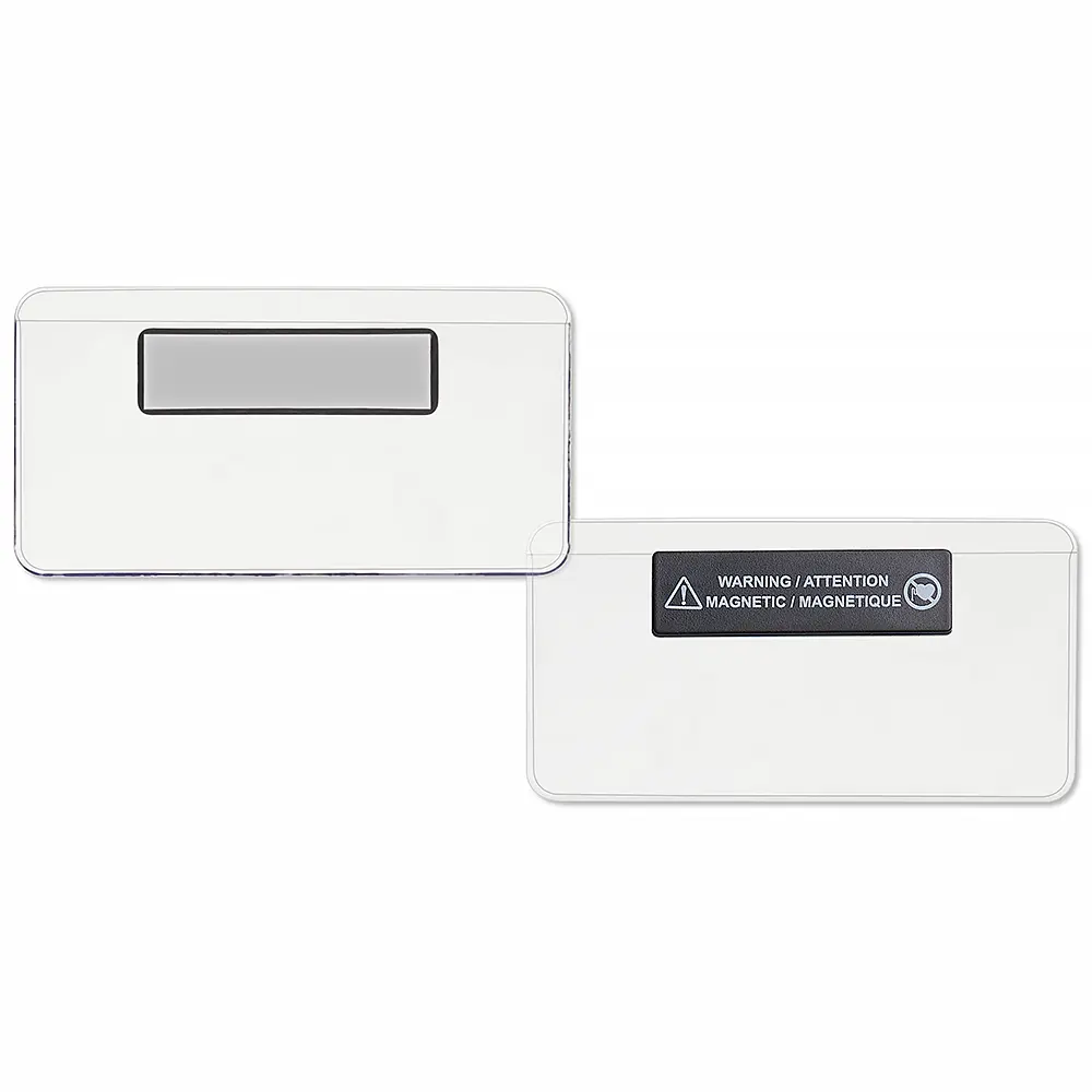 Premium Magnetic Vinyl Badge Holder | 3x1.5 | pc/nametag