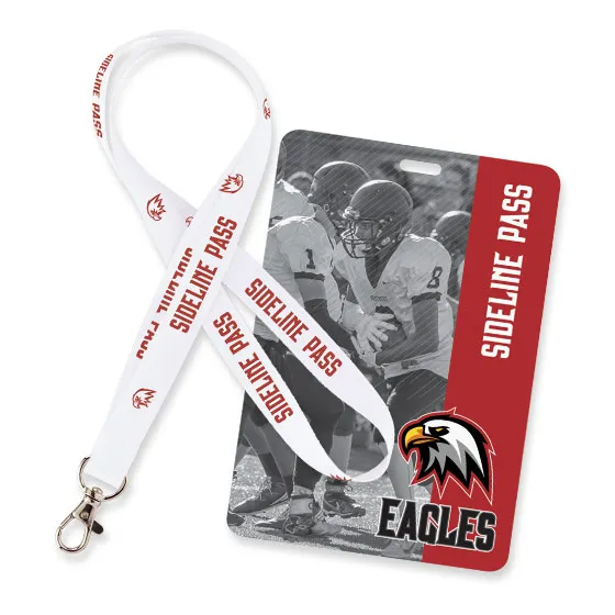 sports lanyard and sporting event pass
