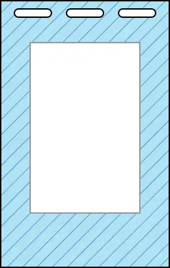 PRE-PRINTED 2XL NAME BADGE PRINTER STOCK 
