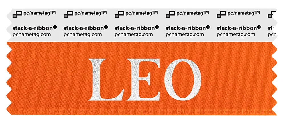 Astrology Leo Badge Ribbon Design