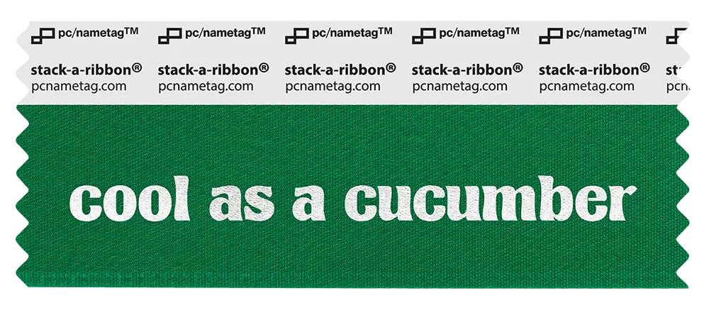 Foodie Badge Ribbon Design Cool As A Cucumber