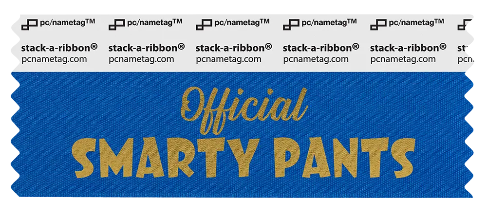 Funny Badge Ribbon Design Official Smarty Pants
