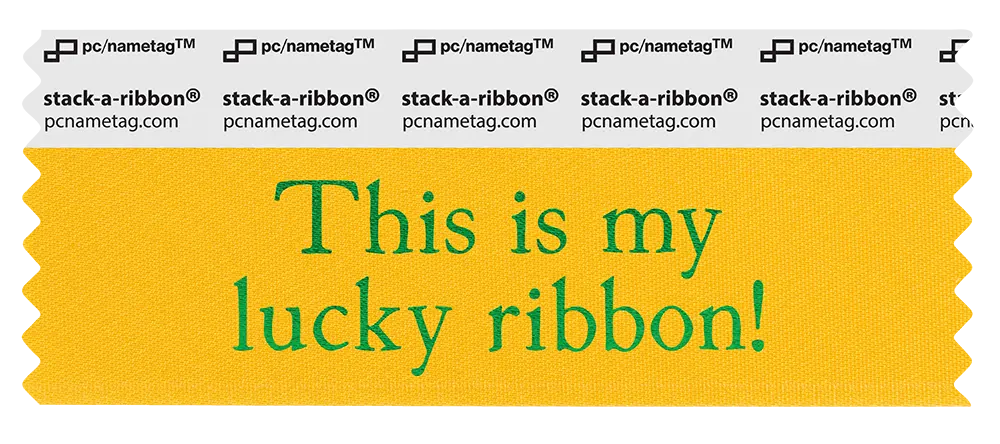 Holiday StPattys Badge Ribbon Design This Is My Lucky Ribbon