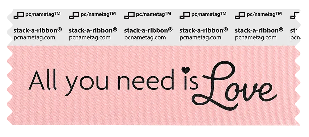 Holiday Valentine Badge Ribbon Design All You Need Is Love