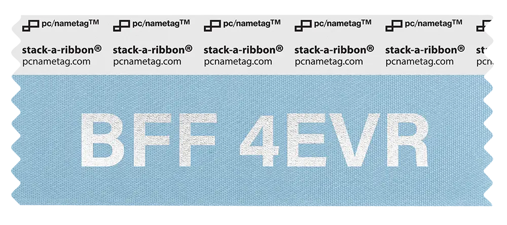 Holiday Valentine Badge Ribbon Design BFF 4EVR