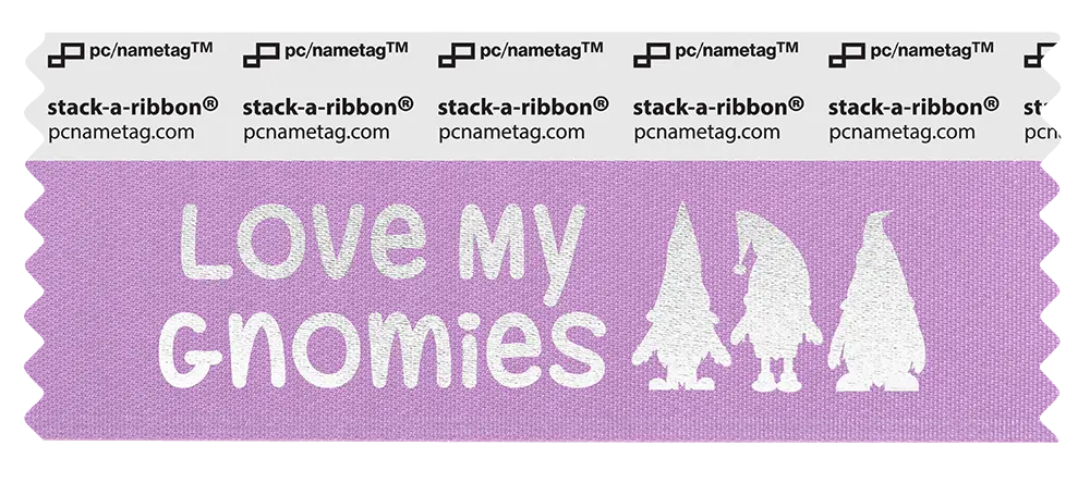 Holiday Valentine Badge Ribbon Design Love My Gnomies