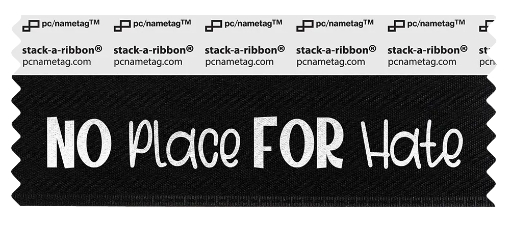 Pride Badge Ribbon Design No Place For Hate