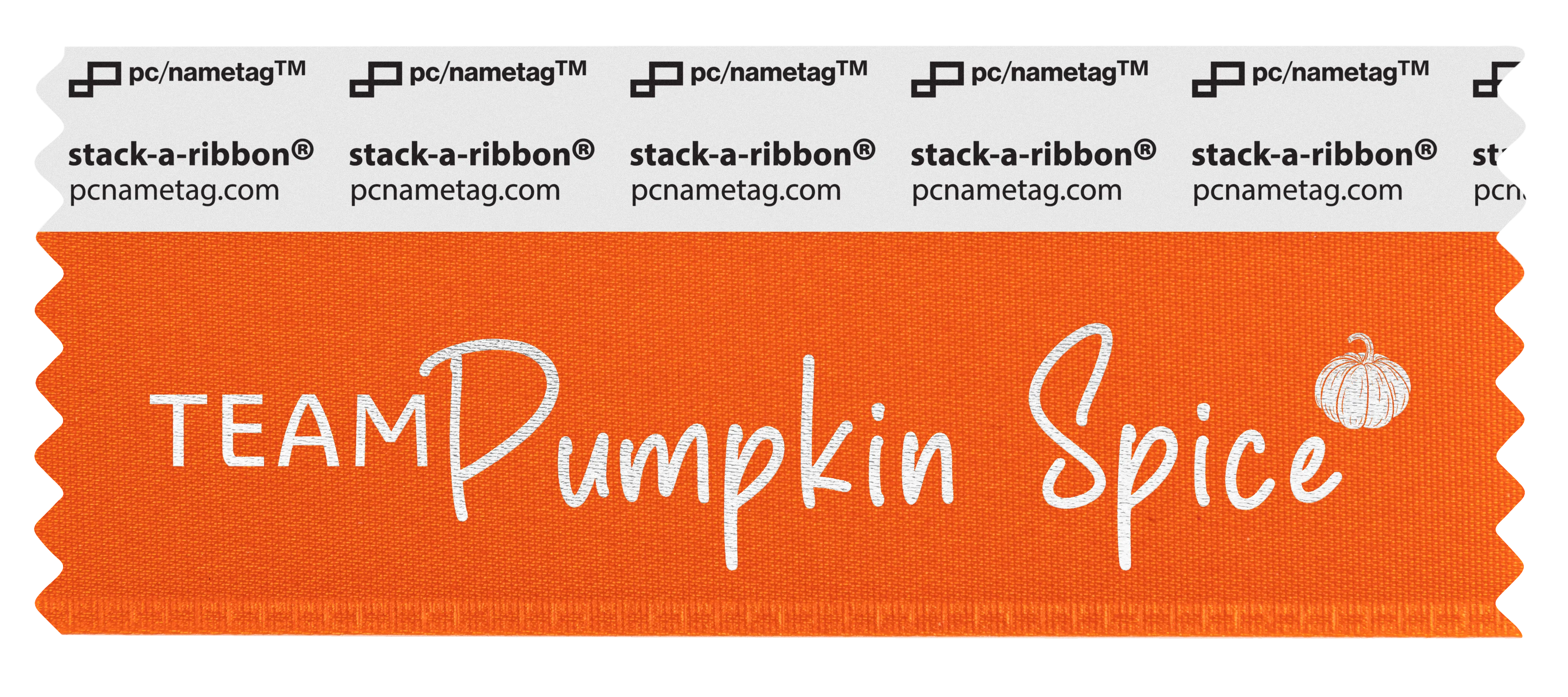 Seasons Fall Badge Ribbon Design Team Pumpkin Spice