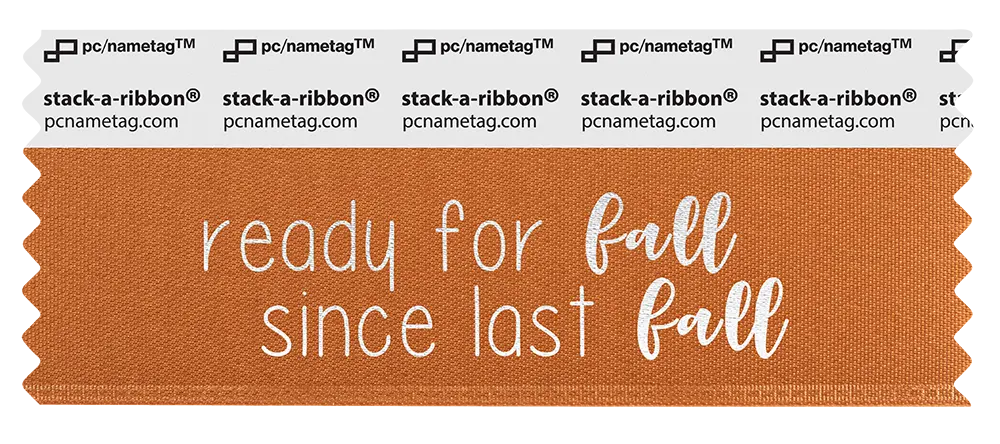 Seasons Fall Badge Ribbon Design ready for fall since last fall