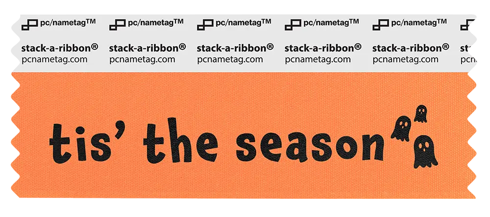 Seasons Fall Badge Ribbon Design 'tis the season'