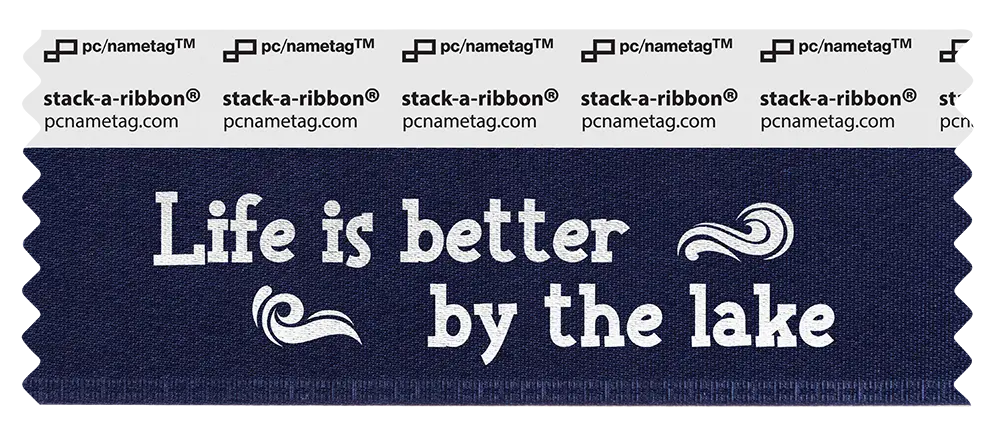 Seasons Summer Badge Ribbon Design Life Is Better By The Lake