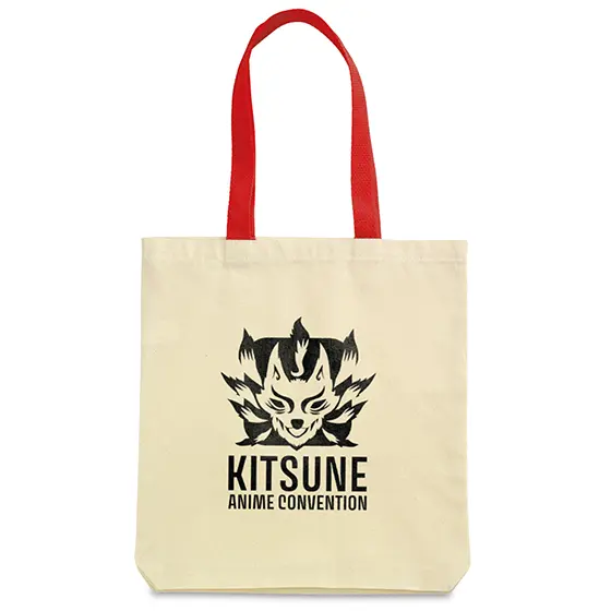 Anime convention branded tote bag