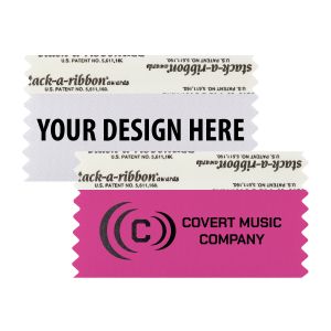 Create your own 1 color event badge ribbon