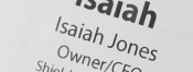 Label swivels back and forth, showcasing a white finish