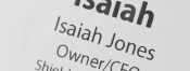 Label swivels back and forth, showcasing a white finish