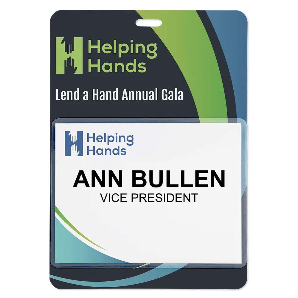 Custom donor event badge