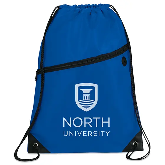custom imprint collegiate or university branded Drawstring Sportspack