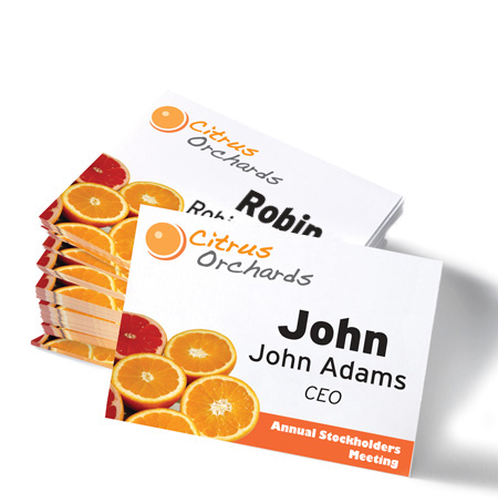 Name tag inserts